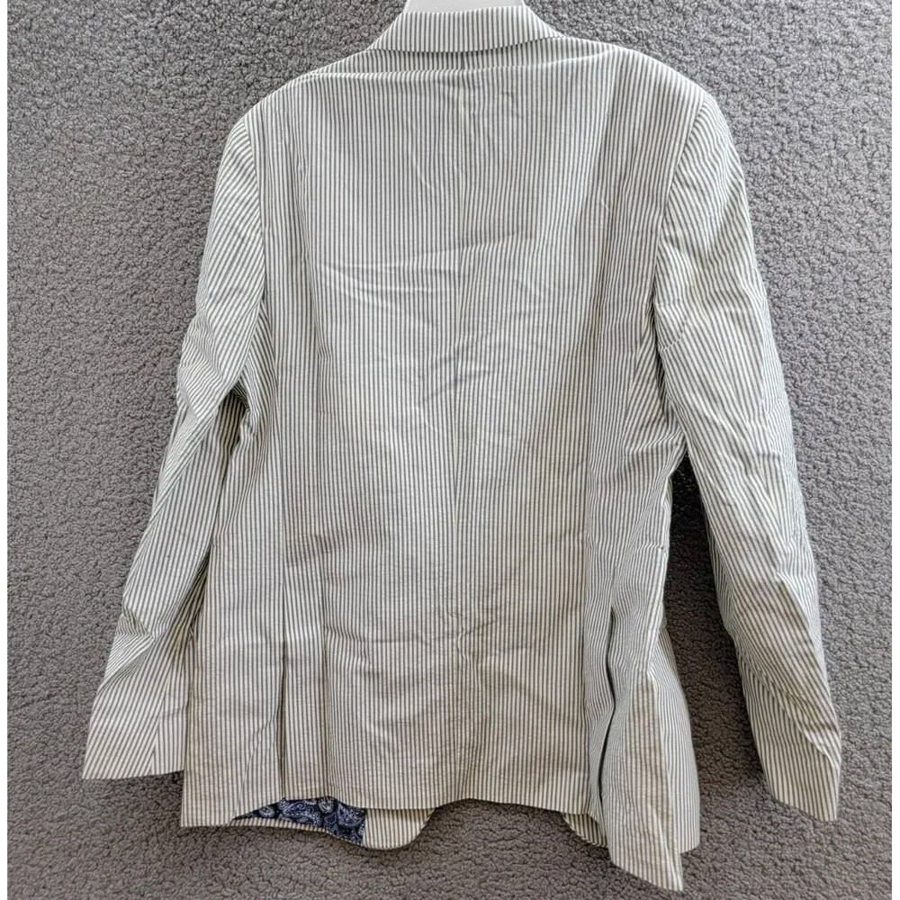 Lauren Ralph Lauren UltraFlex Classic-Fit Seersucker Sport Coat Boys 20R White - Picture 14 of 15